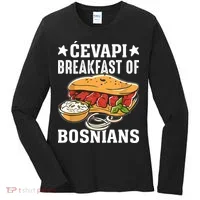Cevapi Breakfast Of Bosnians Women's Long Sleeve Shirt thumb 0
