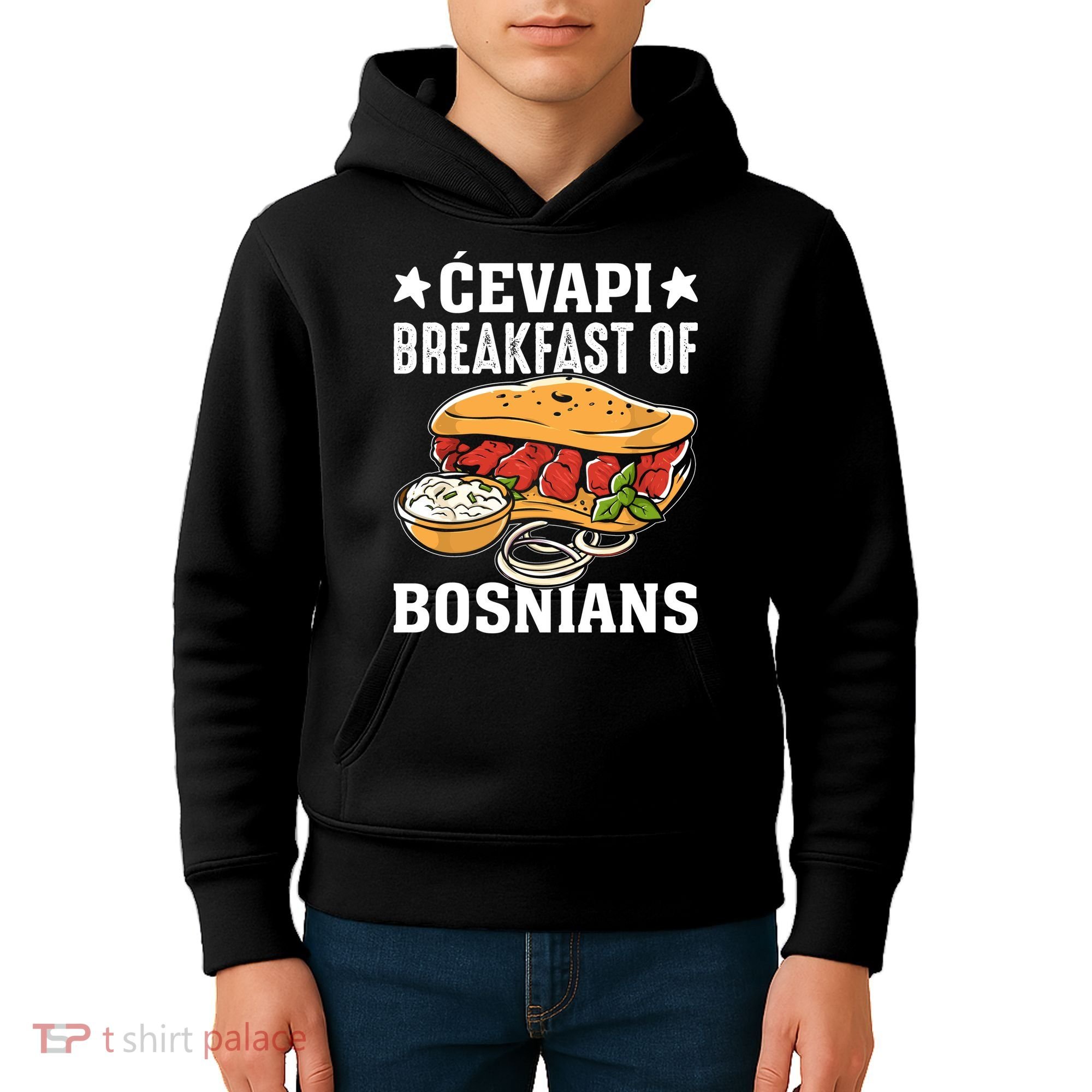 Cevapi Breakfast Of Bosnians Kids Hoodie