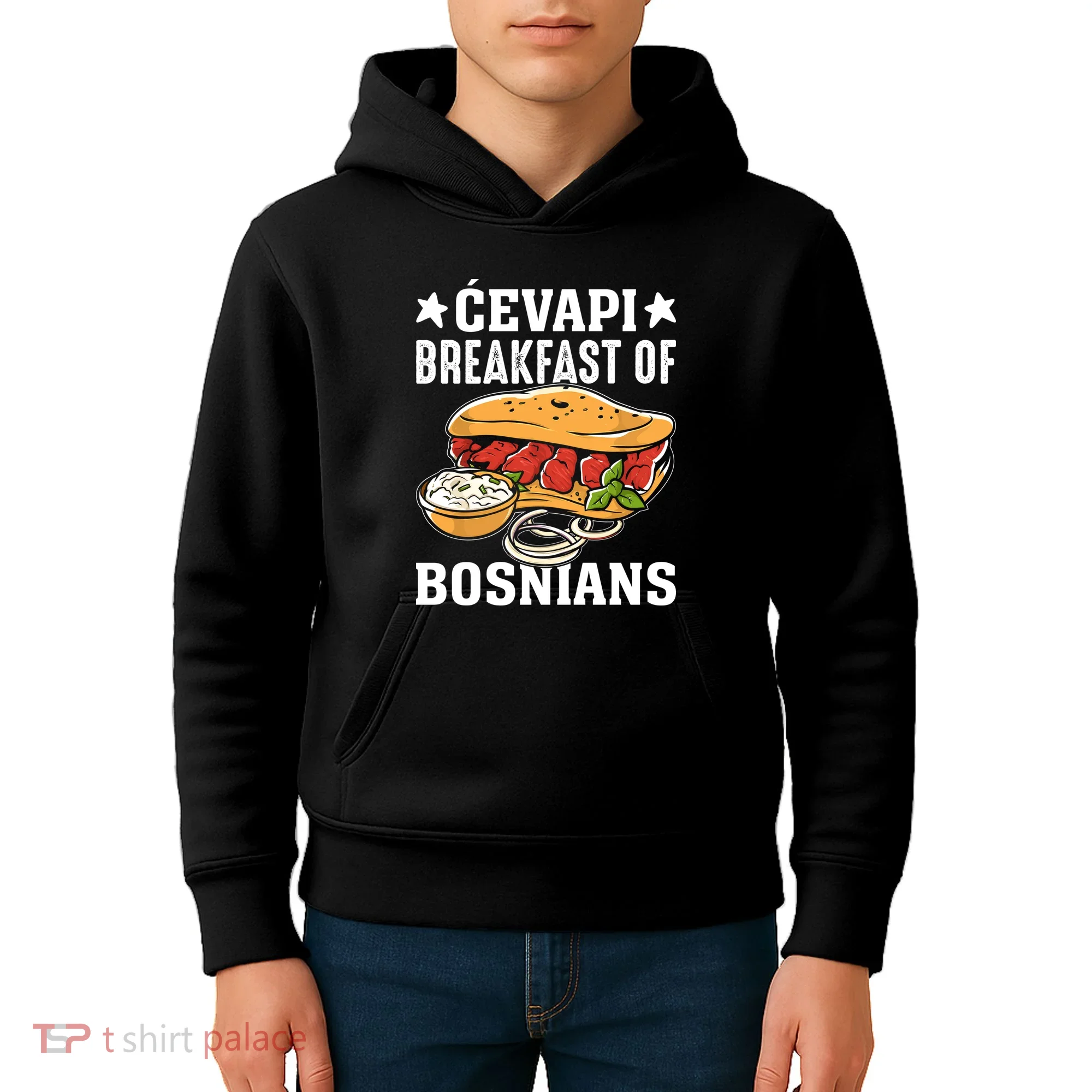 Cevapi Breakfast Of Bosnians Kids Hoodie