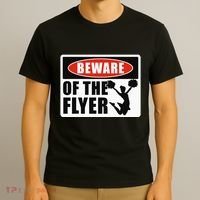 Cheerleading Beware Of The Flyer T-Shirt thumb 3