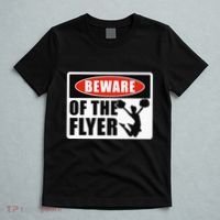 Cheerleading Beware Of The Flyer T-Shirt thumb 5