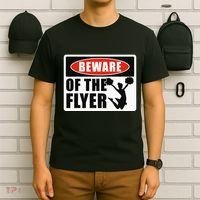 Cheerleading Beware Of The Flyer T-Shirt thumb 6
