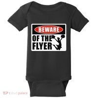 Cheerleading Beware Of The Flyer Baby Bodysuit thumb 0