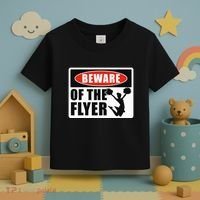 Cheerleading Beware Of The Flyer Toddler T-Shirt thumb 3