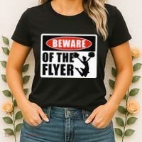 Cheerleading Beware Of The Flyer Women's T-Shirt thumb 2