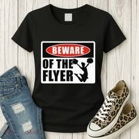 Cheerleading Beware Of The Flyer Women's T-Shirt thumb 3