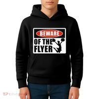 Cheerleading Beware Of The Flyer Kids Hoodie thumb 4