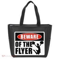 Cheerleading Beware Of The Flyer Tote Bag thumb 0