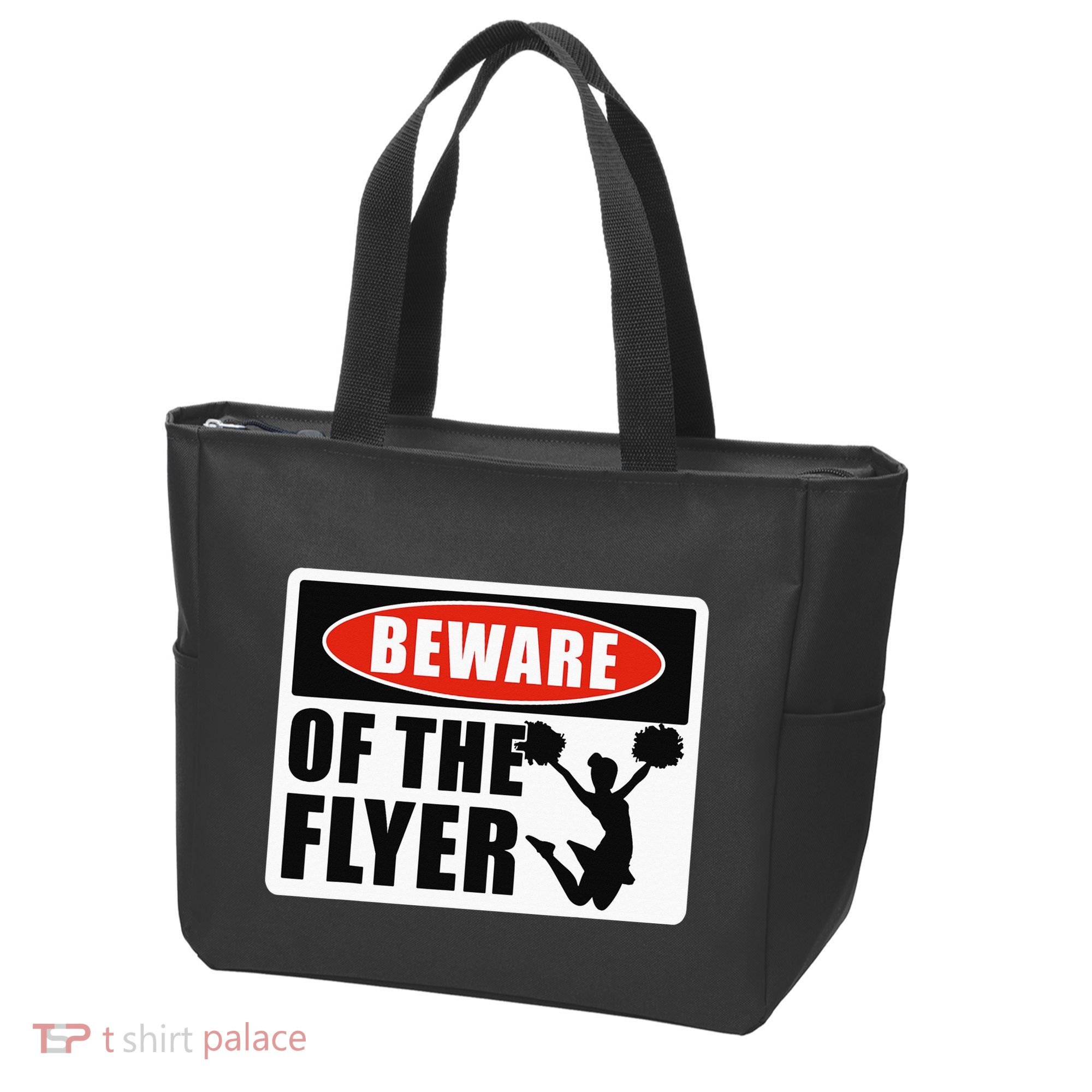 Cheerleading Beware Of The Flyer Tote Bag