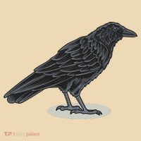 Crow Bird O White Surface Tote Bag thumb 4