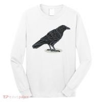 Crow Bird O White Surface Long Sleeve Shirt thumb 0