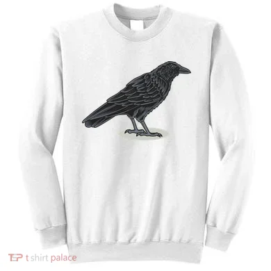 Crow Bird O White Surface Sweatshirt