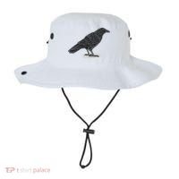 Crow Bird O White Surface Bucket Hat thumb 0