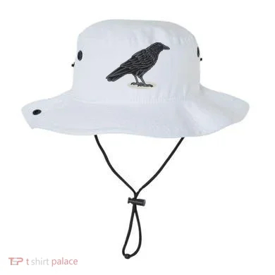 Crow Bird O White Surface Bucket Hat