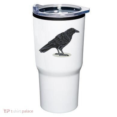 Crow Bird O White Surface Tumbler