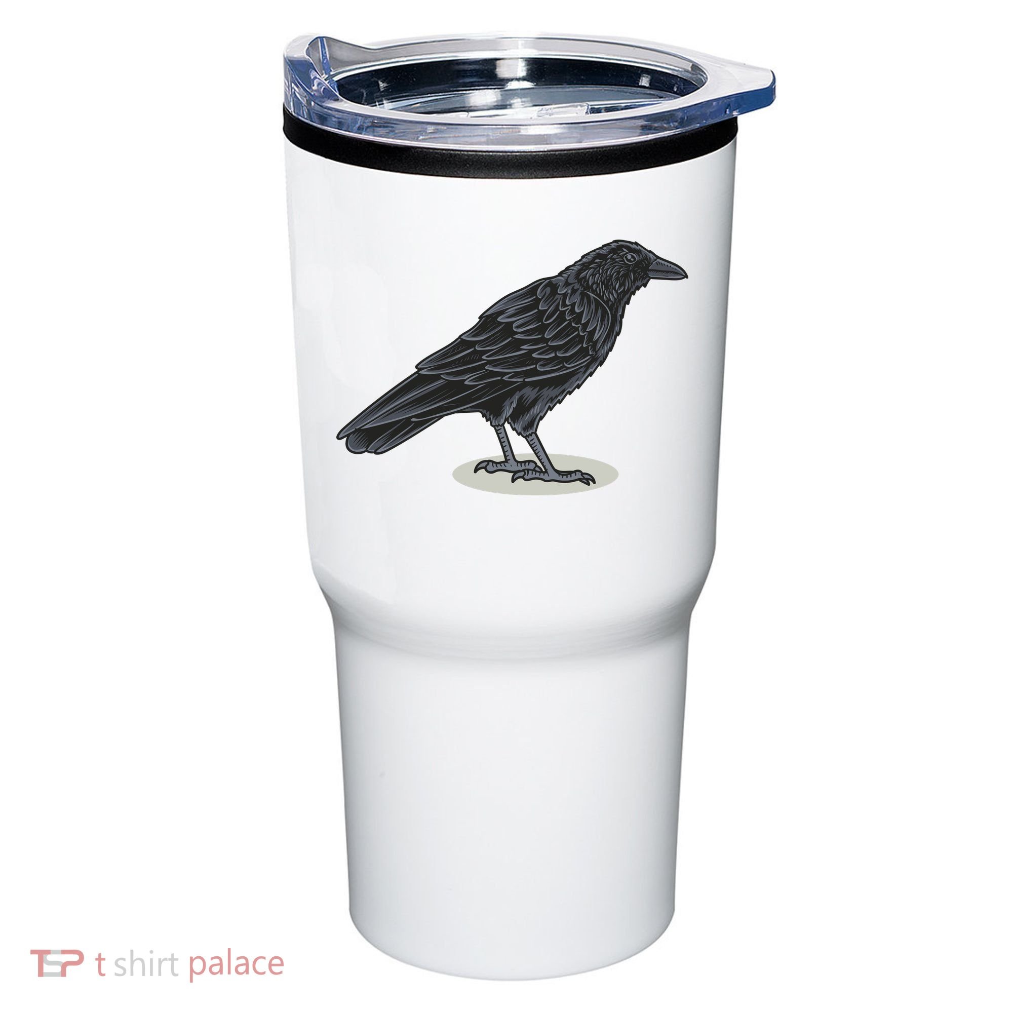 Crow Bird O White Surface Tumbler