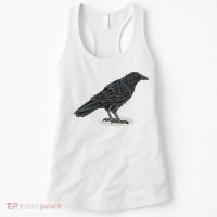 Crow Bird O White Surface Women's Tank Top thumb 0