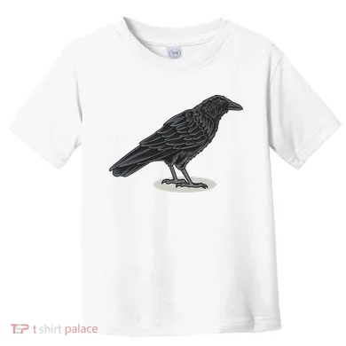 Crow Bird O White Surface Toddler T-Shirt