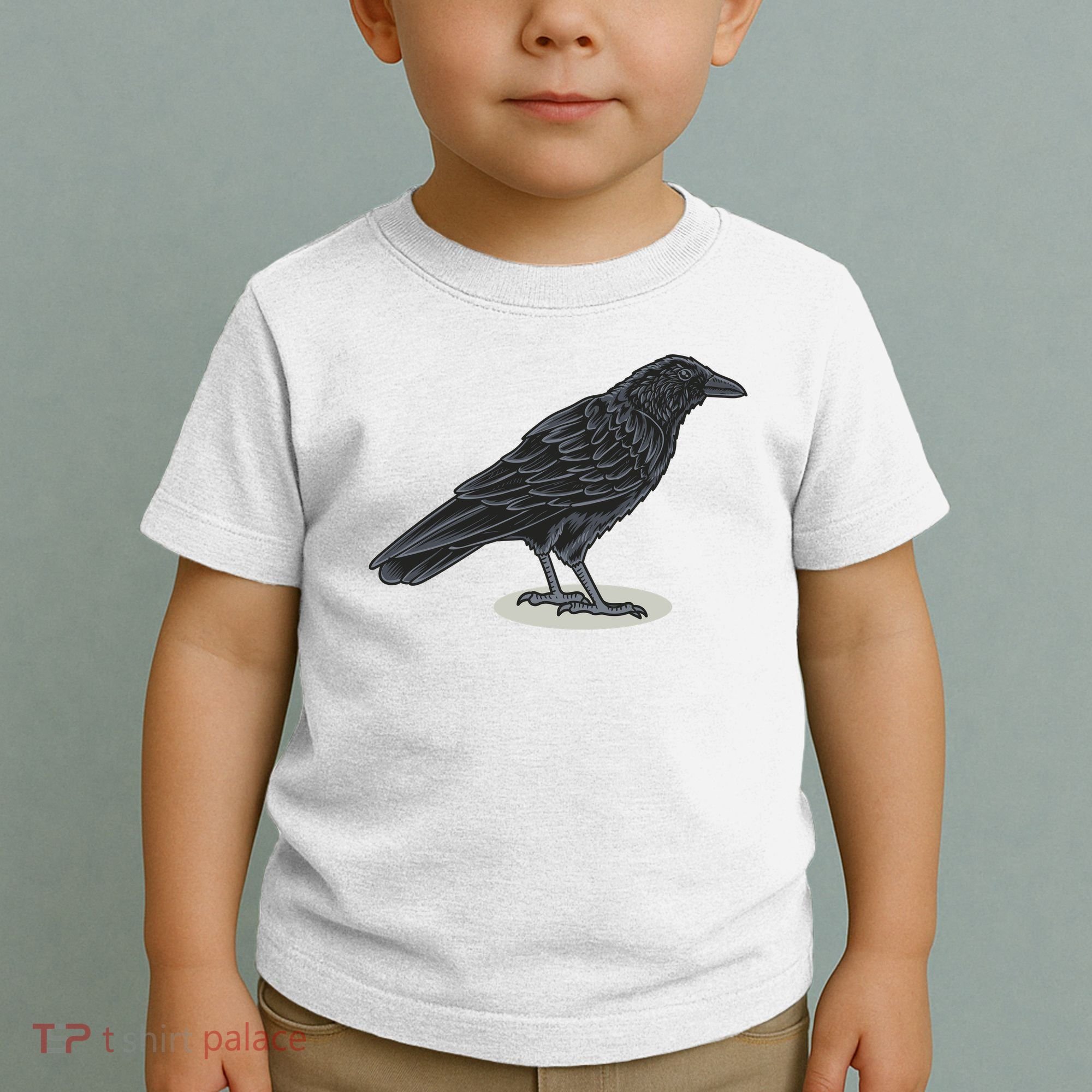 Crow Bird O White Surface Toddler T-Shirt