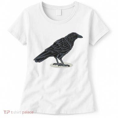Crow Bird O White Surface Women's T-Shirt