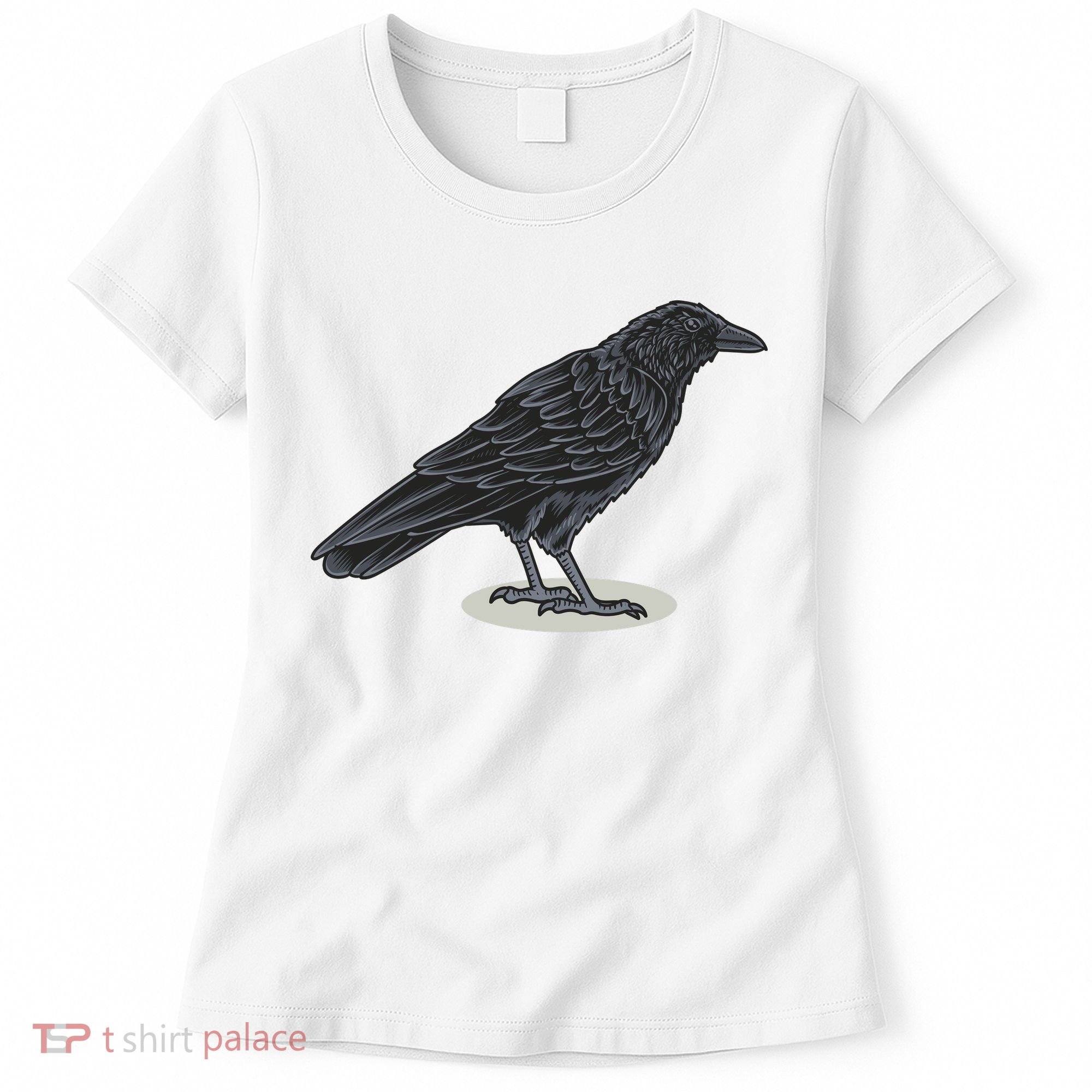 Crow Bird O White Surface Women's T-Shirt