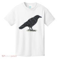 Crow Bird O White Surface Kids T-Shirt thumb 0