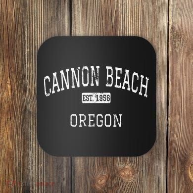 Cannon Beach Oregon Or Vintage Coaster