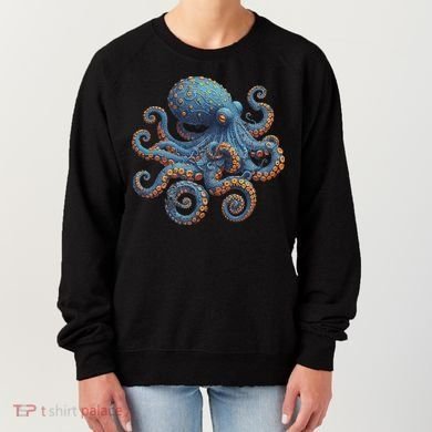 Cool Blue Octopus Women Women's Sweatshirt