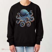 Cool Blue Octopus Women Women's Sweatshirt thumb 0