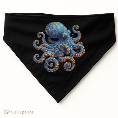 Cool Blue Octopus Women USA-Made Doggie Bandana