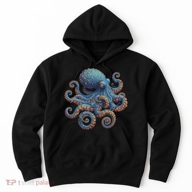 Cool Blue Octopus Women Hoodie