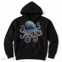 Cool Blue Octopus Women Hoodie thumb 0