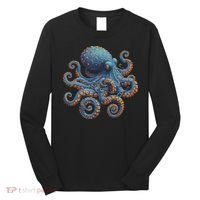 Cool Blue Octopus Women Long Sleeve Shirt thumb 0