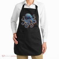 Cool Blue Octopus Women Apron thumb 2