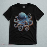 Cool Blue Octopus Women T-Shirt thumb 5