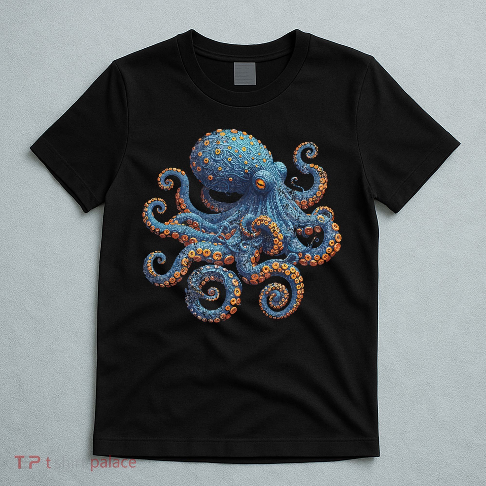Cool Blue Octopus Women T-Shirt