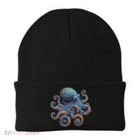 Cool Blue Octopus Women Beanie thumb 0