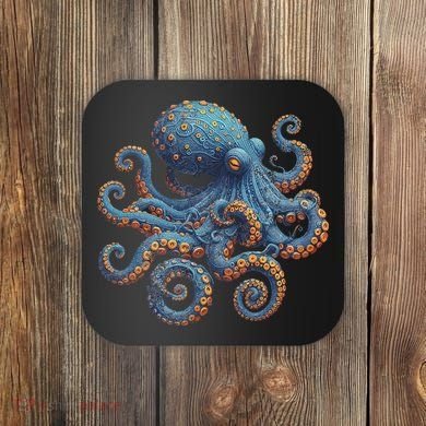 Cool Blue Octopus Women Coaster