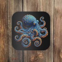 Cool Blue Octopus Women Coaster thumb 0