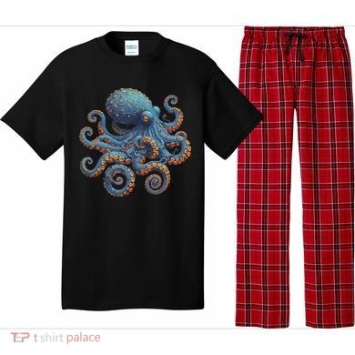 Cool Blue Octopus Women Pajama Set
