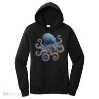 Cool Blue Octopus Women Women's Hoodie thumb 0