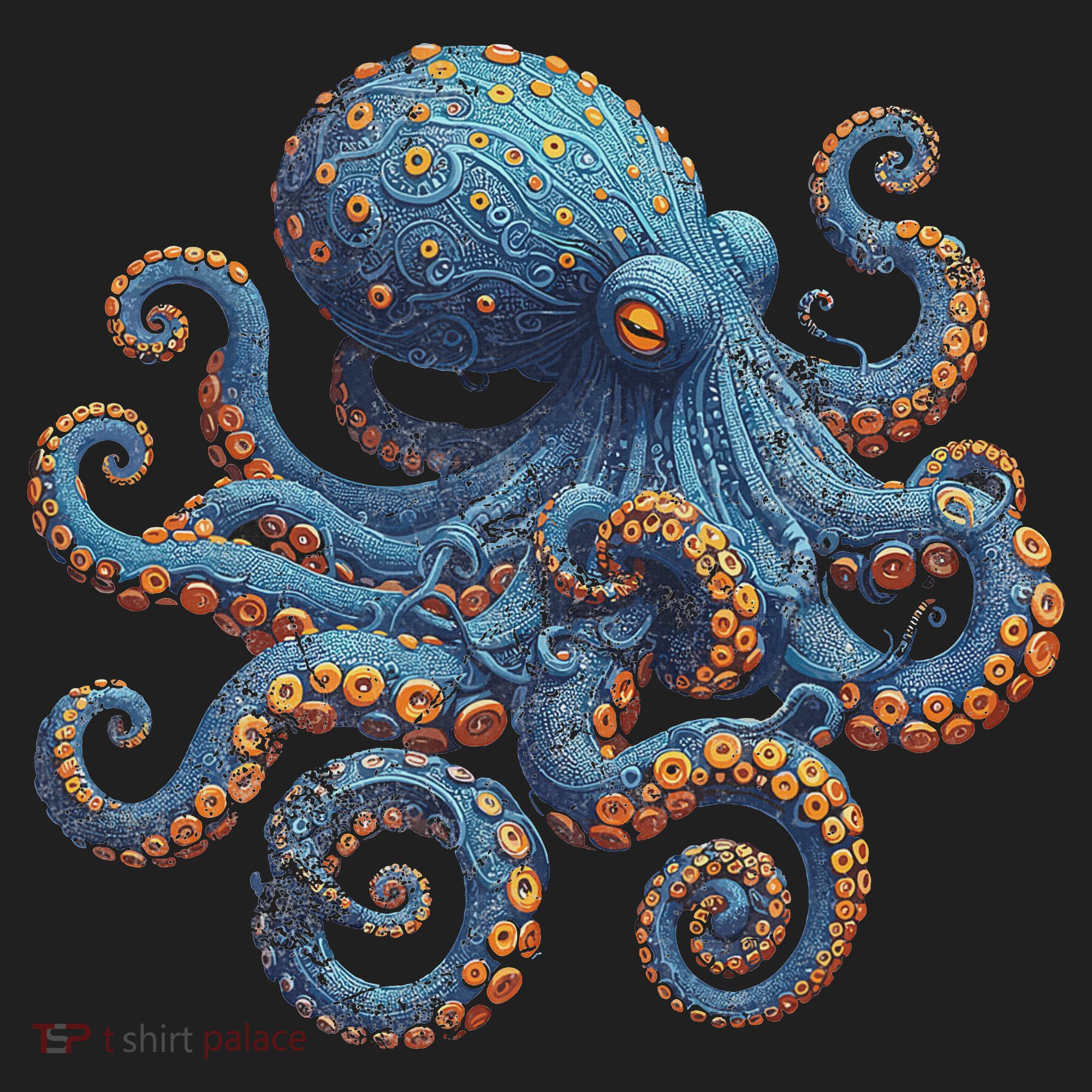 Cool Blue Octopus Women Tumbler