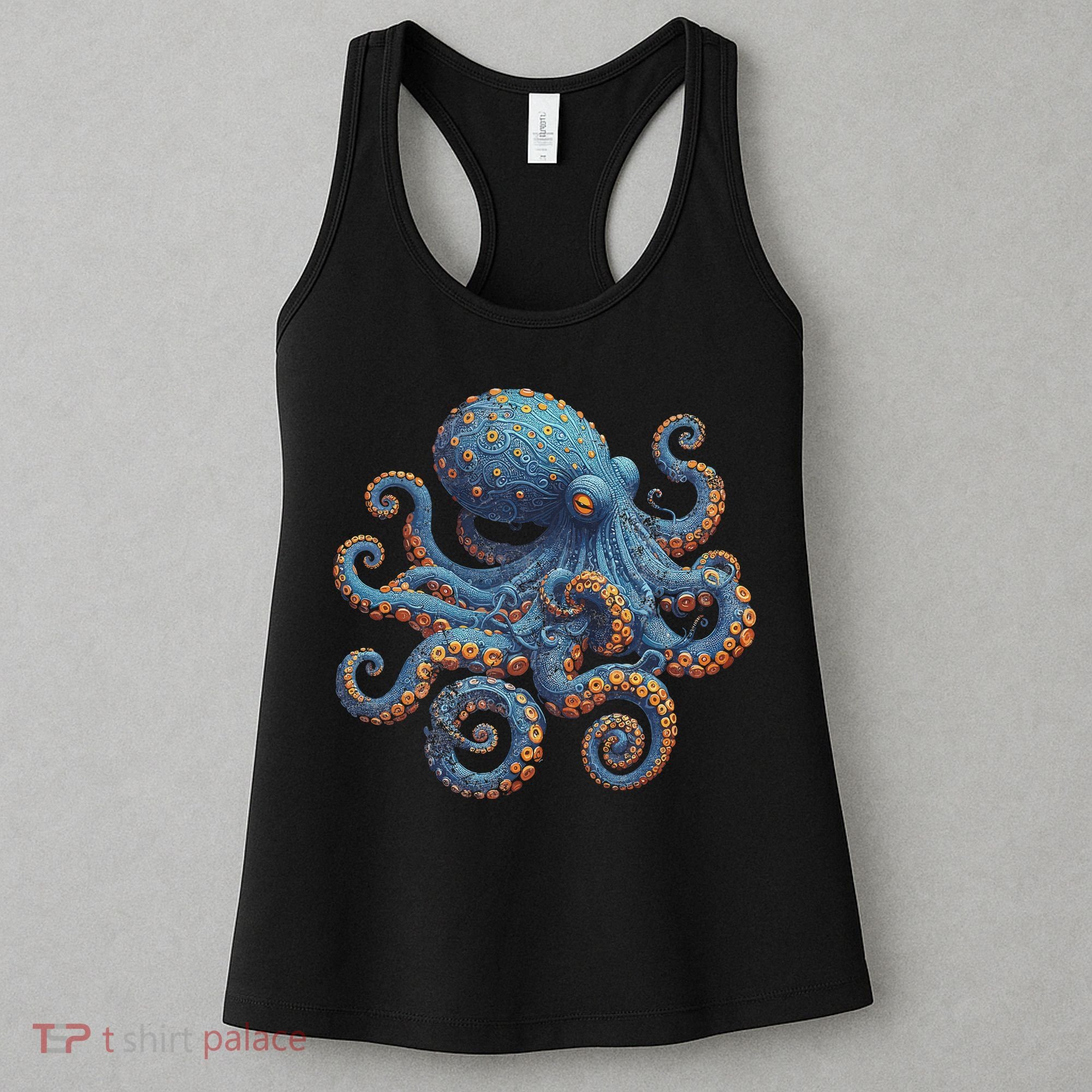 Cool Blue Octopus Women Women's Tank Top