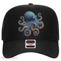 Cool Blue Octopus Women Hat thumb 0