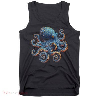 Cool Blue Octopus Women Tank Top