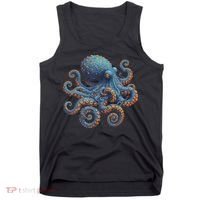 Cool Blue Octopus Women Tank Top thumb 0