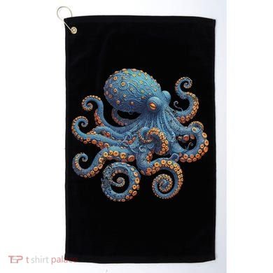 Cool Blue Octopus Women Golf Towel