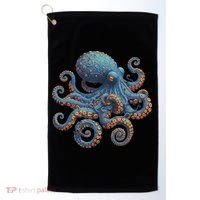 Cool Blue Octopus Women Golf Towel thumb 0