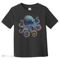 Cool Blue Octopus Women Toddler T-Shirt thumb 0