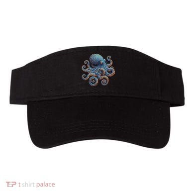 Cool Blue Octopus Women Visor